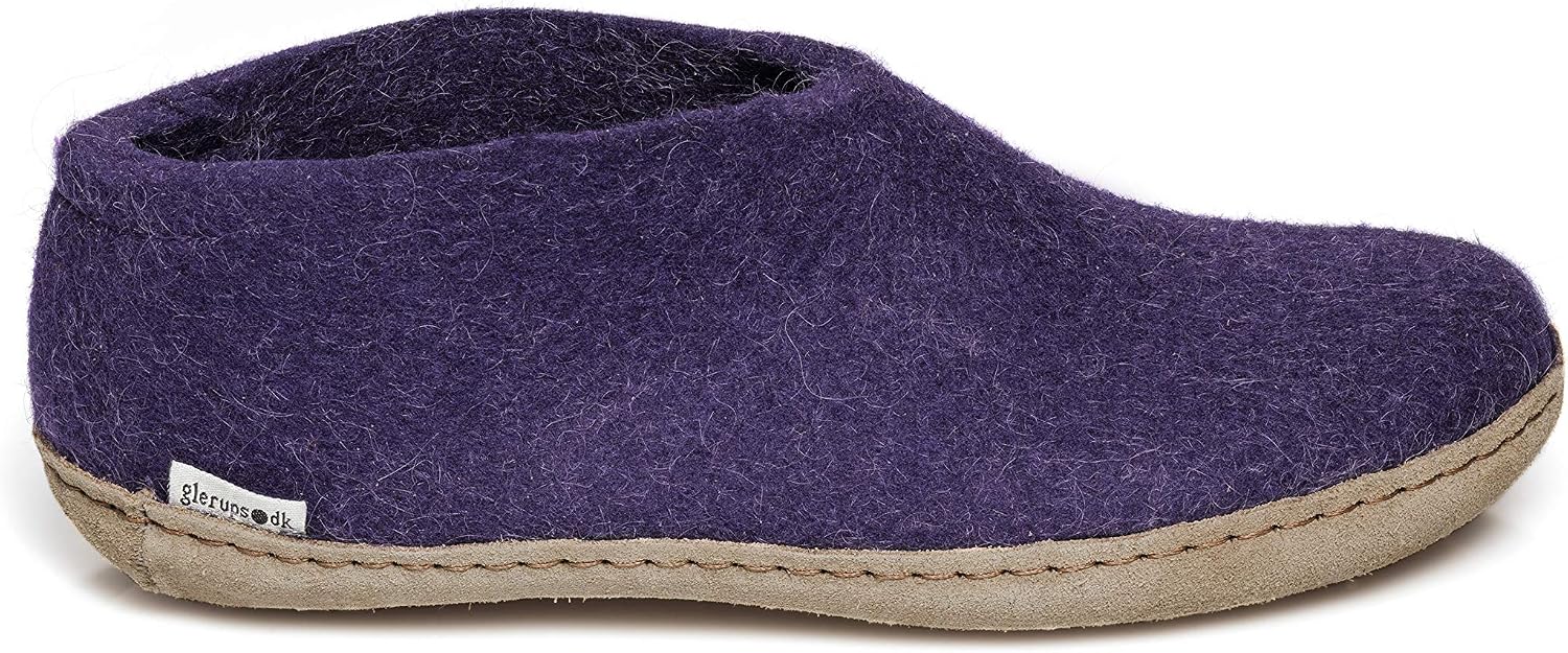 Glerups 100% quality wool mix Shoe Slipper with leather sole - Unisex