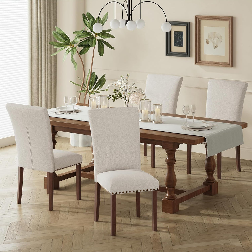 COLAMY Upholstered Dining Chairs Set of 4