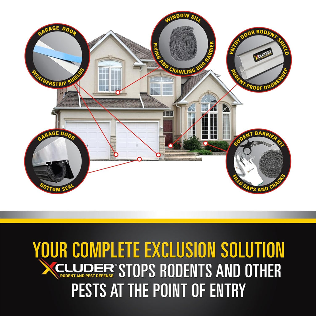 Xcluder 48 in. Standard Door Sweep, Dark Bronze 2-Pack, Seals Out Rodents & Pests, Enhanced Weather Sealing, Easy to Install; Rodent Protection; Rodent Proof Door Sweep