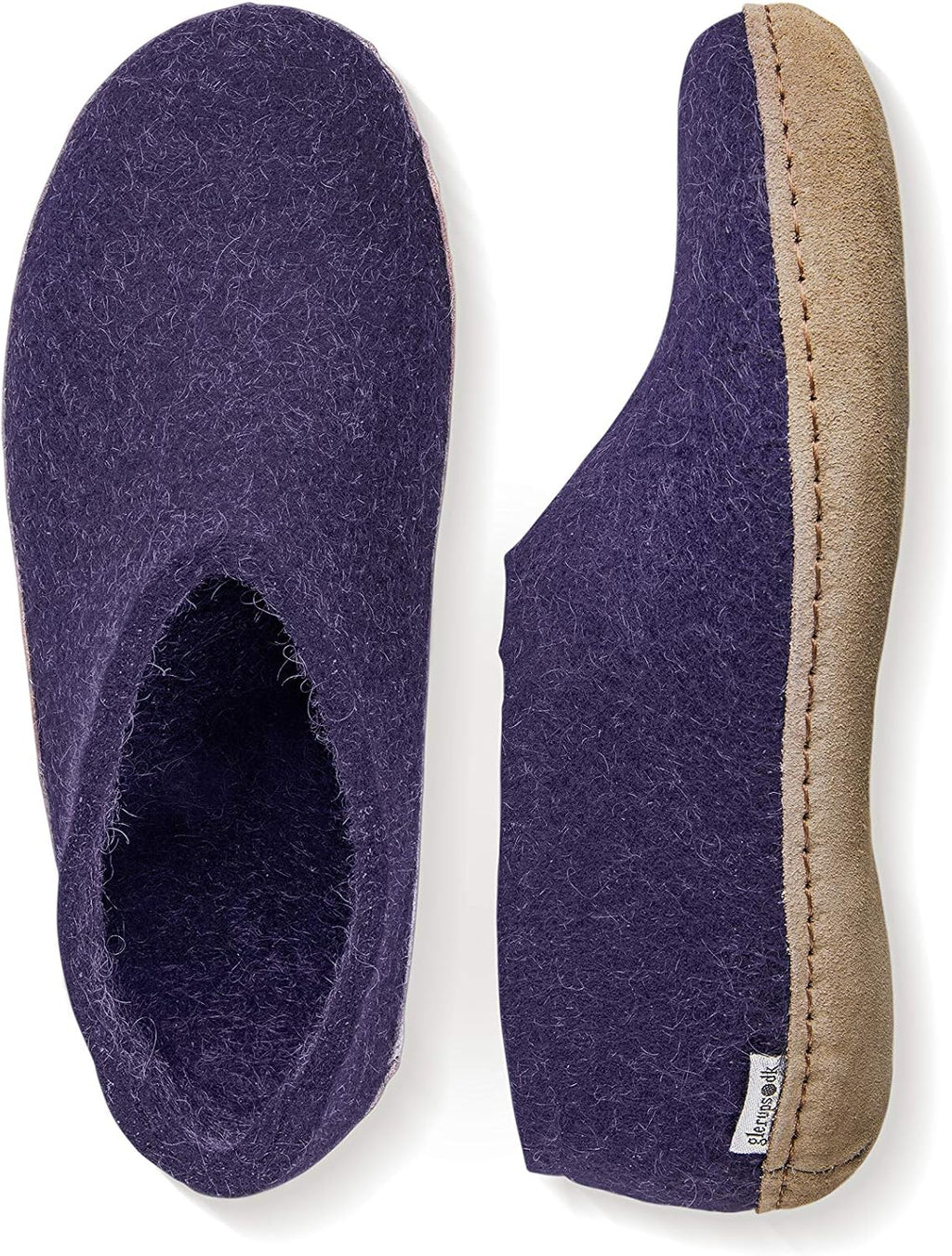 Glerups 100% quality wool mix Shoe Slipper with leather sole - Unisex