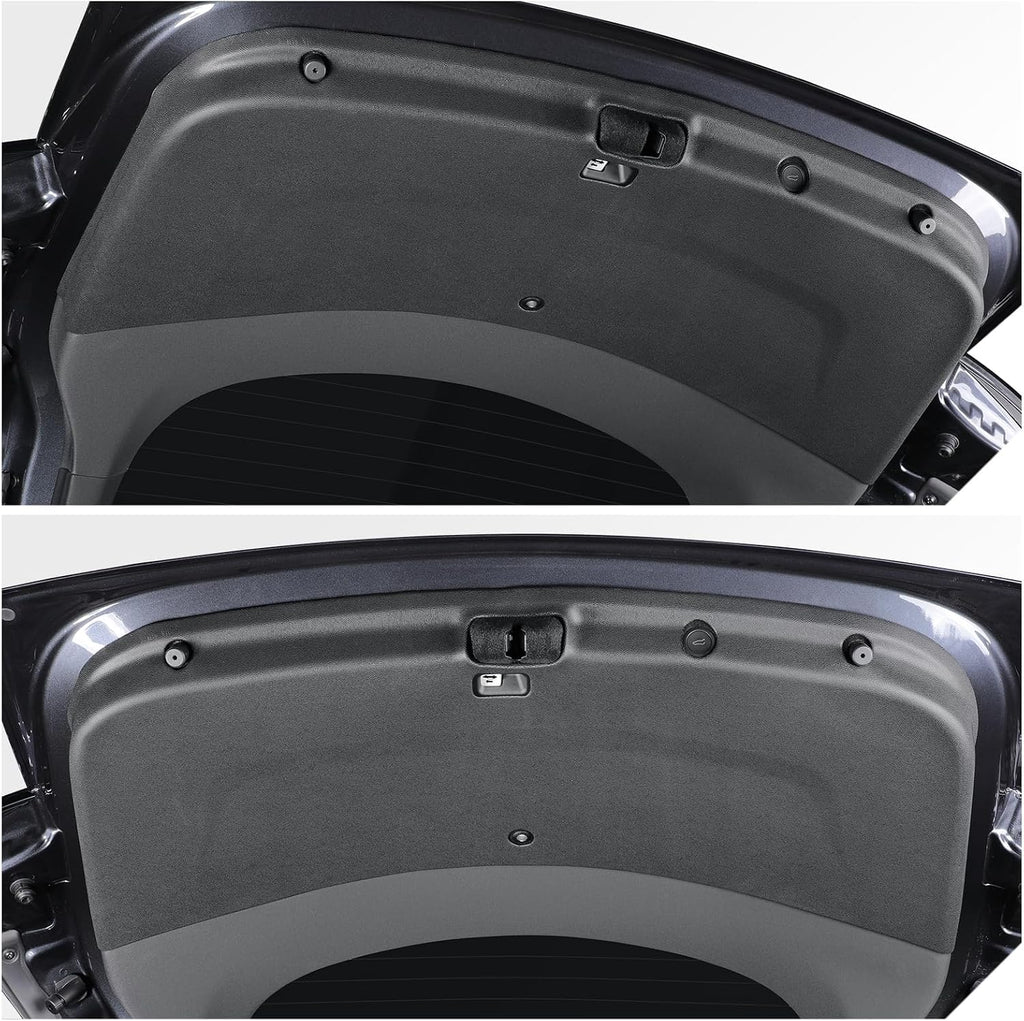 LUCKEASY Fit for Tesla Model Y Juniper 2025 2026 Front & Back Door Threshold Strip& Anti-Kick Pad|Rear Trunk Side Protective Cover|Trunk Tailgate Mat|Rear Bumper Guard