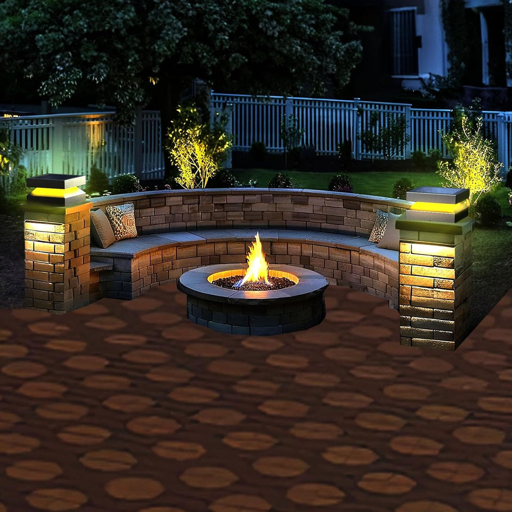 Outdoor Post Lights 12X12 in,Outdoor Column Lights,Outdoor lamp Post,Hard Wired Light,Deck Decorations Outdoor,Modern Post Light for Landscape Garden Access Deck Garden Patio Wall Columns IP54