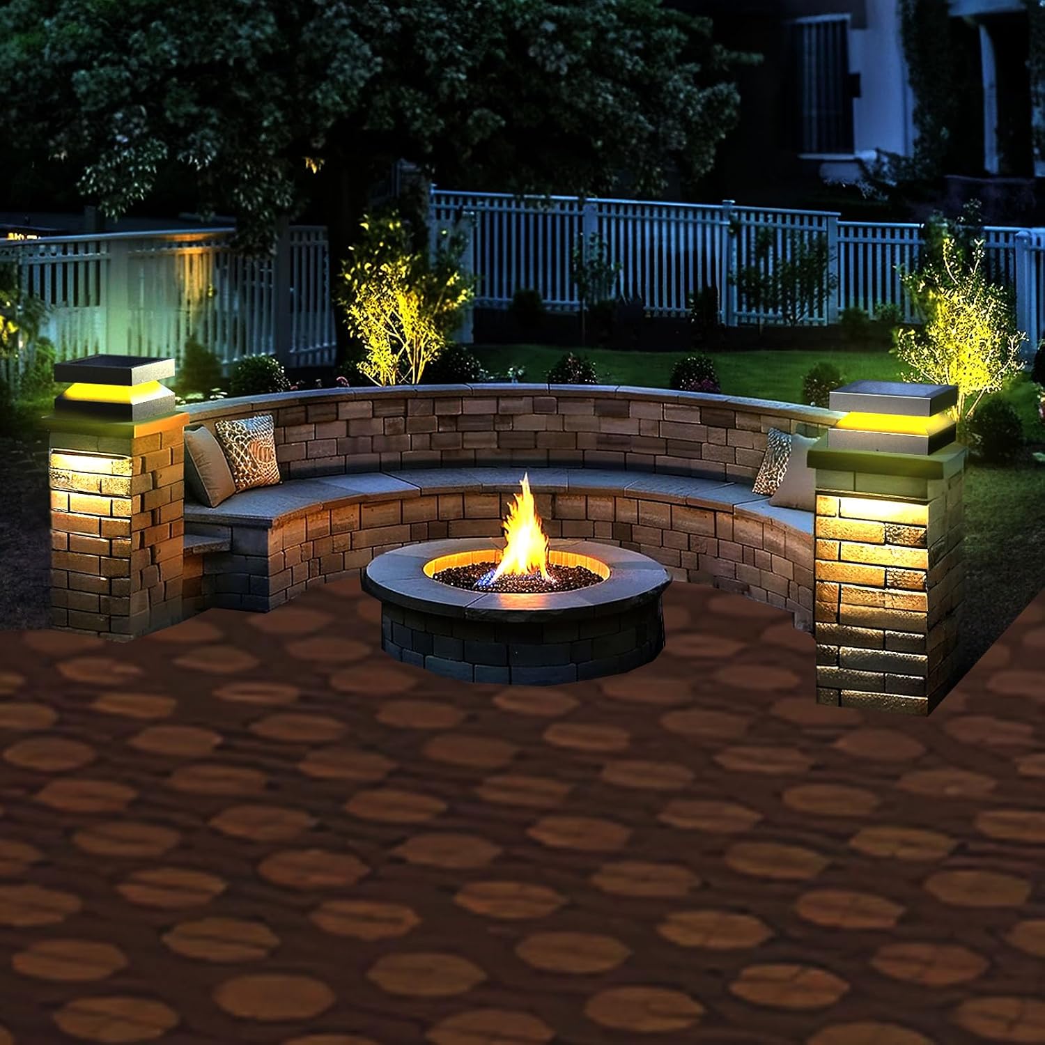 Outdoor Post Lights 12X12 in,Outdoor Column Lights,Outdoor lamp Post,Hard Wired Light,Deck Decorations Outdoor,Modern Post Light for Landscape Garden Access Deck Garden Patio Wall Columns IP54