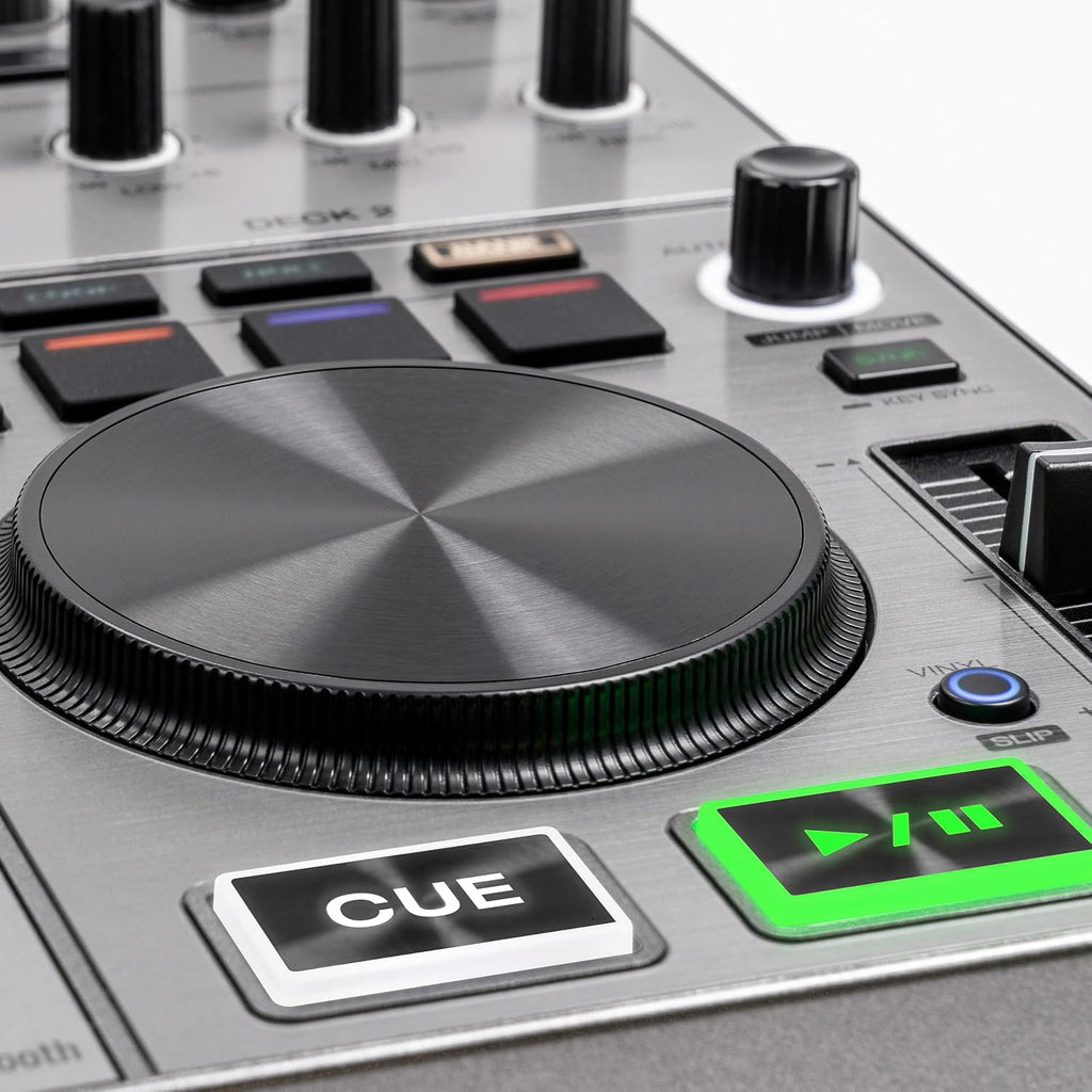 Denon DJ PRIME GO+ Portable DJ Controller and Mixer with Stem Separation, 2 Decks, Wi-Fi Streaming, Bluetooth, Lights Control, 7' Screen and Battery