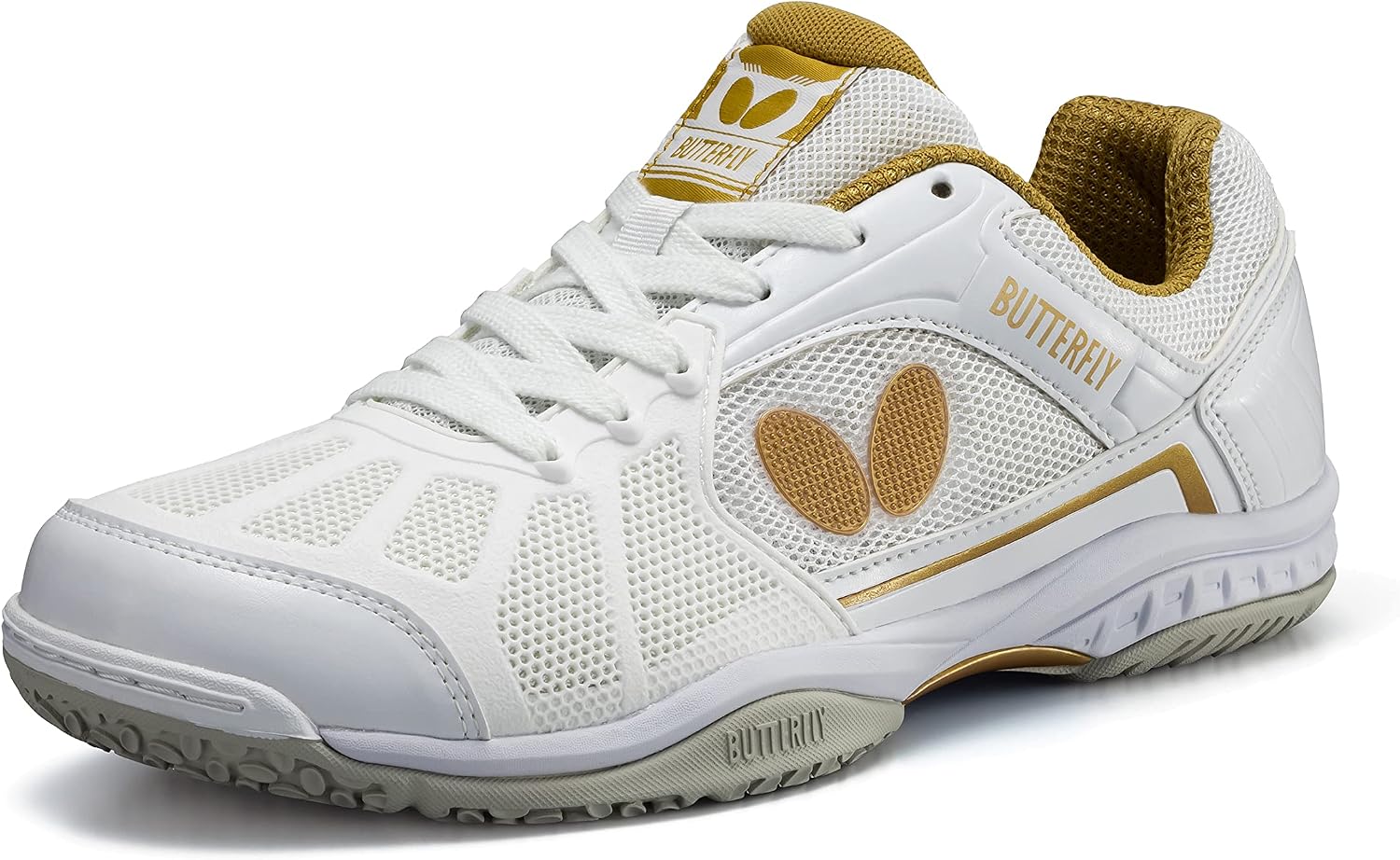 Butterfly Lezoline Rifones Shoes - Professional Table Tennis Shoe with Footwork Support, Flexibility, Shock Absorbing Cushion, Gripping Ping Pong Shoe