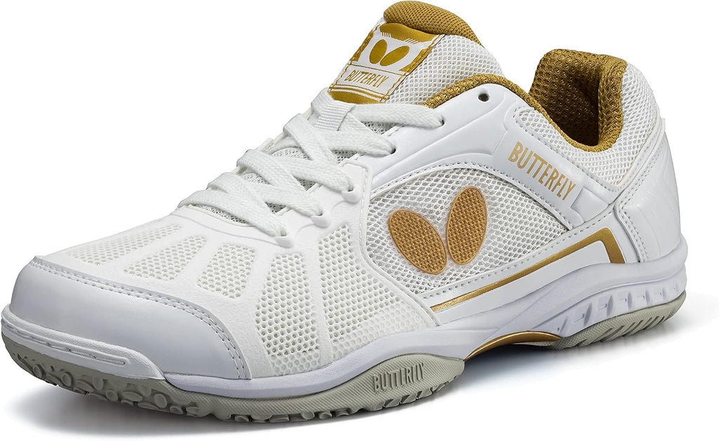 Butterfly Lezoline Rifones Shoes - Professional Table Tennis Shoe with Footwork Support, Flexibility, Shock Absorbing Cushion, Gripping Ping Pong Shoe