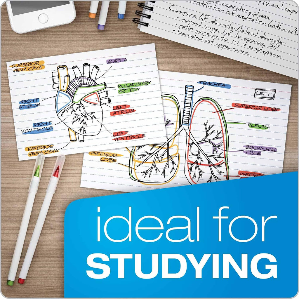 Oxford Ruled Index Cards, 3' x 5', White, 1,000 Cards (31) (Pack of 10)