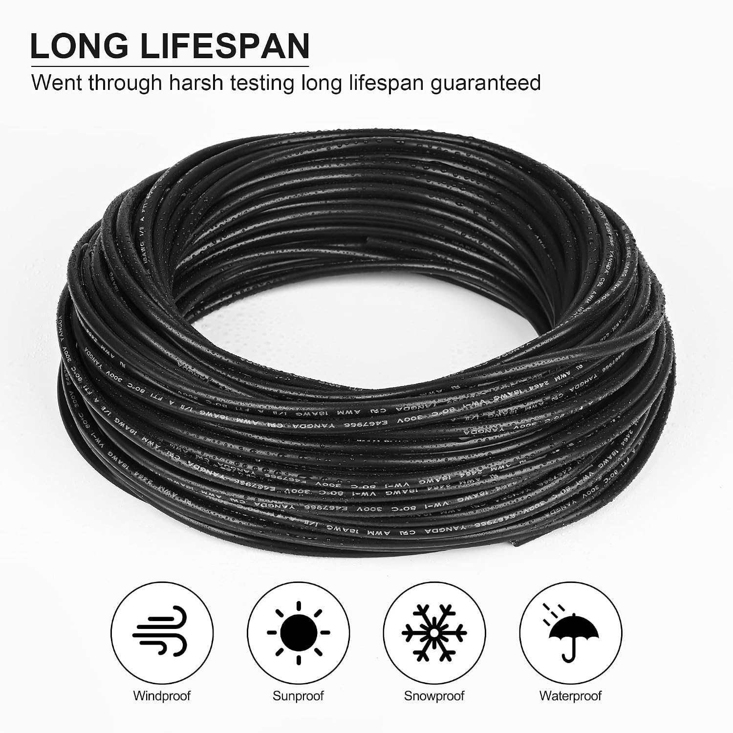 18 Gauge Wire 2 Conductor,18 AWG Electrical Wire Stranded PVC Cord Oxygen-Free Copper Cable,1000FT 2 Core Pure Copper Flexible Cable Wire for LED Lamp Lighting Strips Automotive (18AWG-2C, 1000FT)