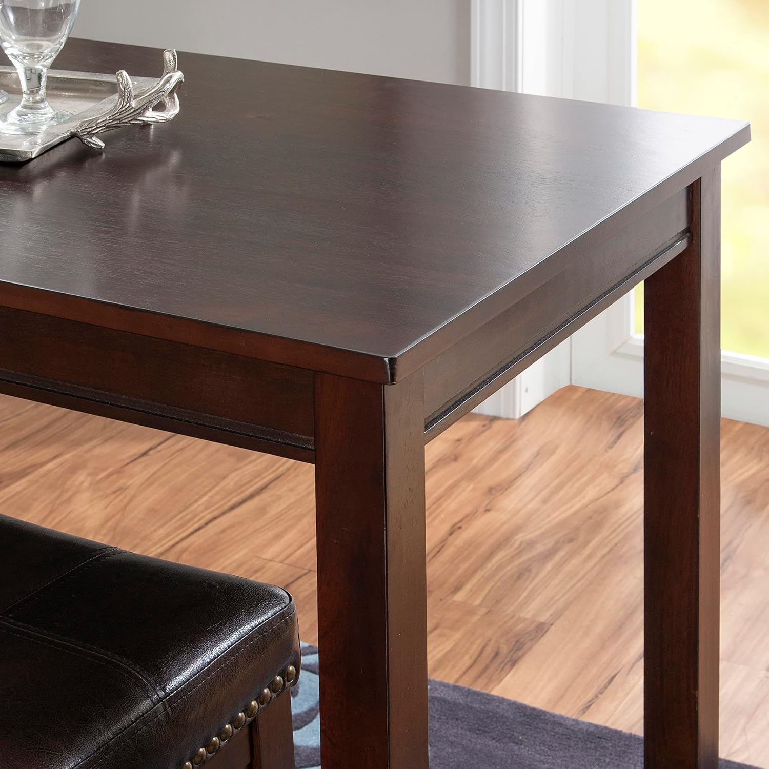 Linon Claridge Dark Espresso 36 inch Height Bar Table