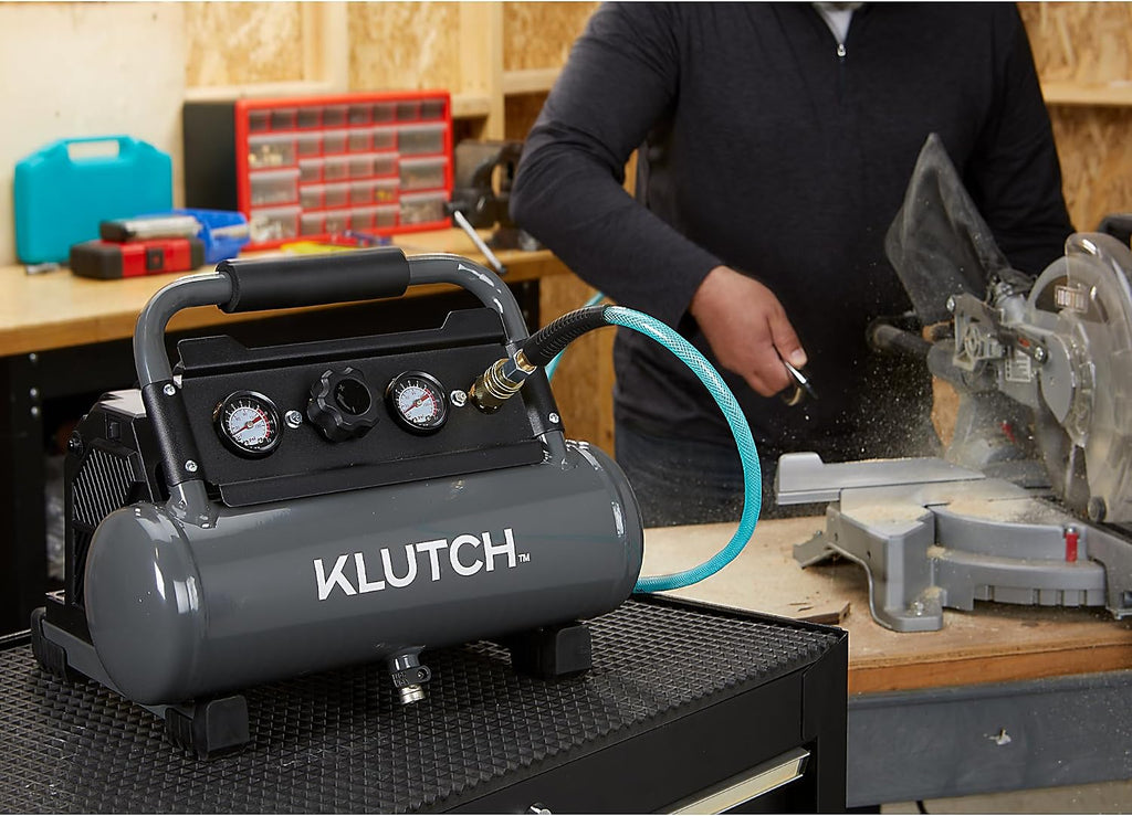 Klutch Portable Air Compressor, KLiQ 20V, 1 Gallon, 115 PSI, Cordless, Bare Tool