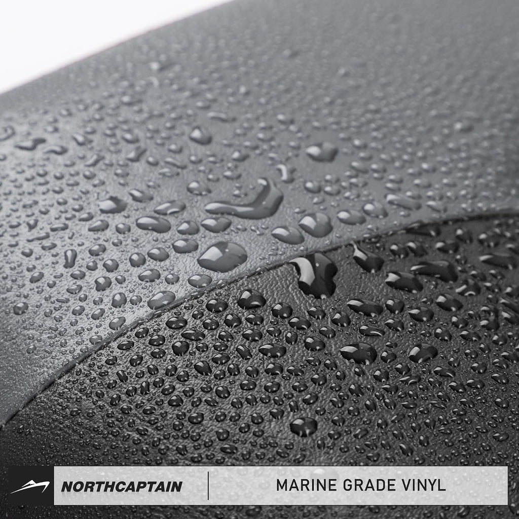 NORTHCAPTAIN S1 Deluxe A Pair of Marine High Back/Low Back Folding Fishing Boat Seat for Fishing, Bass/Jon/Pontoon Boat Chairs, 4 Mounting Screws Included