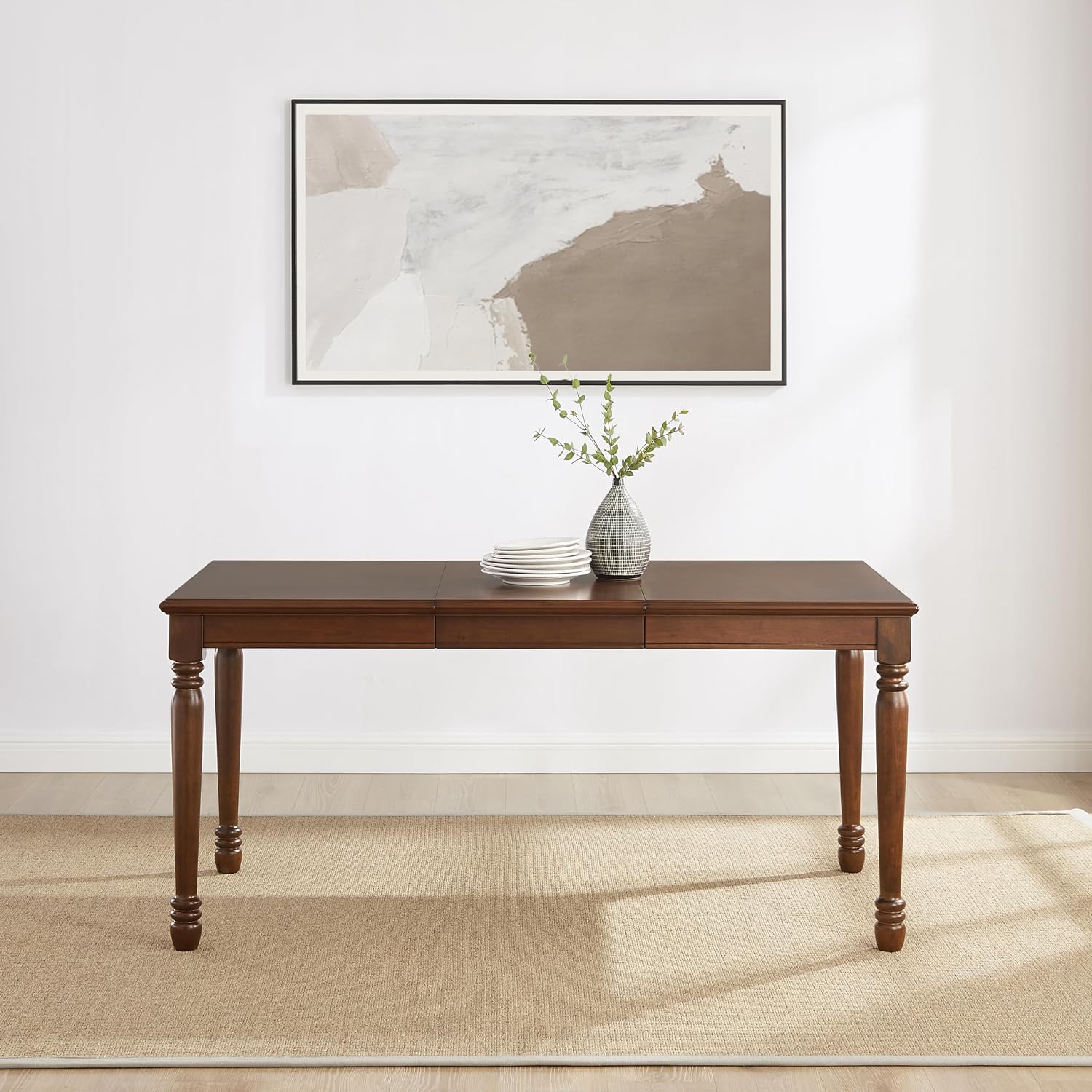 Crosley Furniture Shelby Traditional Wood Dining Room Table, Kitchen Tables, Dark Cherry