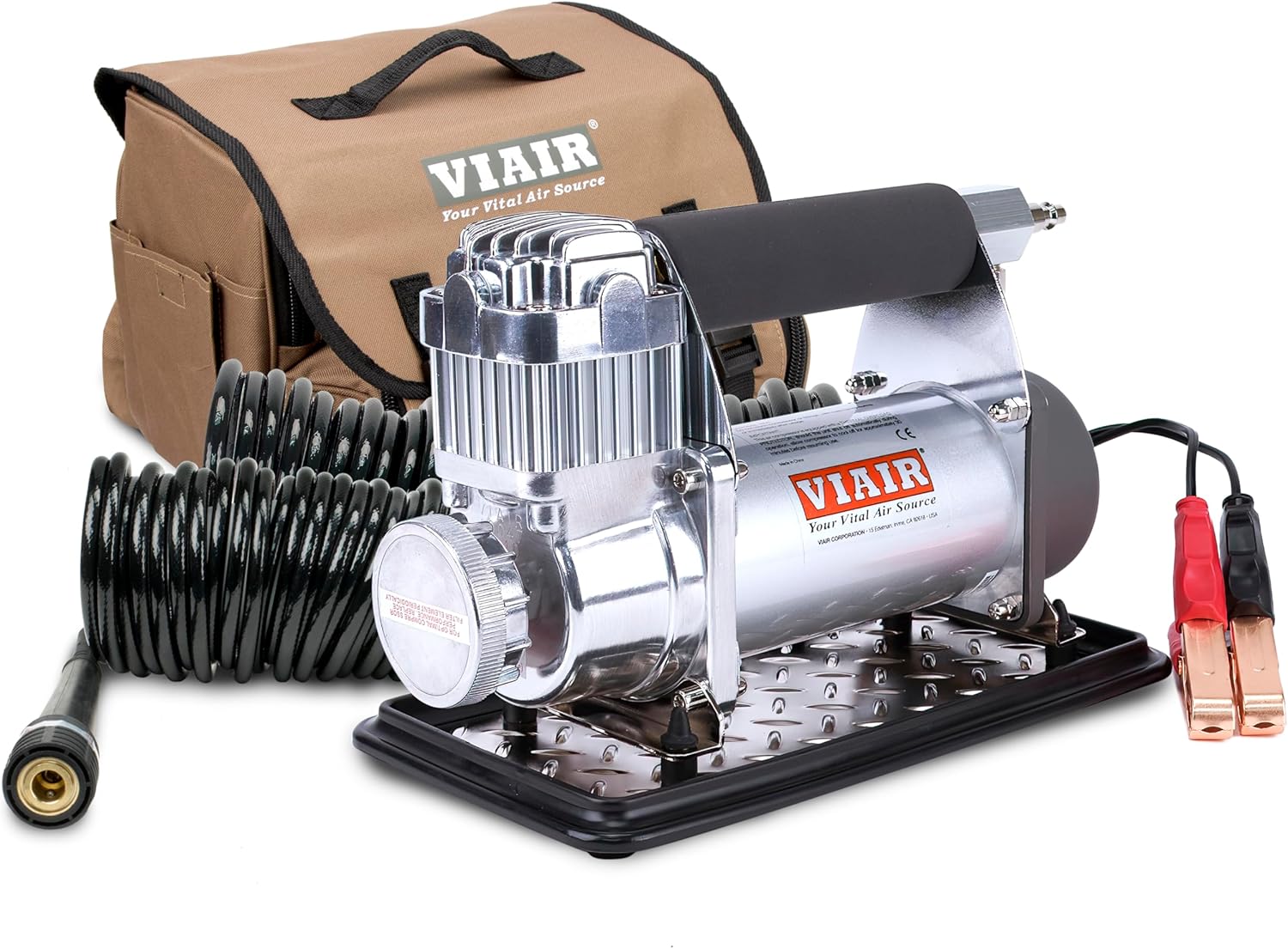 VIAIR 400P RV 12-Volt(12v) Automatic Portable Compressor Kit, RV Tire Inflator/Pump, For Class C Motorhomes, 150 PSI 40047