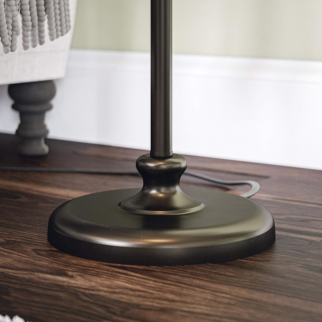Kenroy Home Charlotte 3-Pack - 2 Table Lamps, 1 Floor Lamp with Oil Rubbed Bronze Finish, Classic Style, 30.5' Height, 13' Width, 13' Depth
