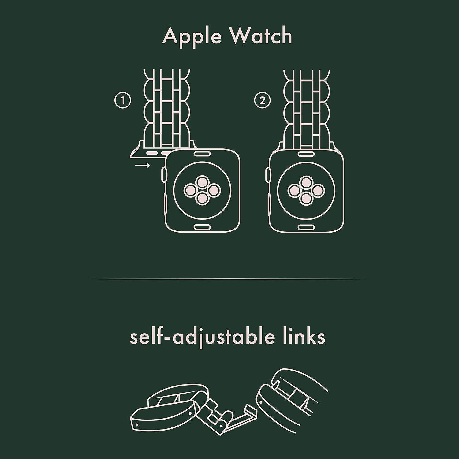 kate spade new york Designer Interchangeable Stainless Steel Band Compatible with Your 38/40/41mm Apple Watch Series 9/8/7/6/5/4/3/2/1/SE