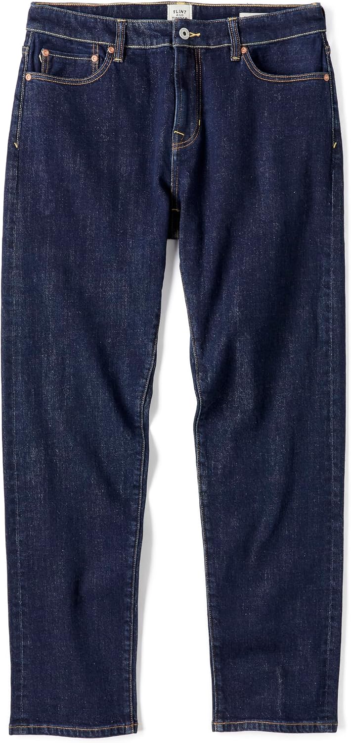 Huckberry Stretch Selvedge Denim Jeans for Men - 11.7 oz Mens Jeans with 1% Stretch, Copper Rivets- Year-Round Men Jeans