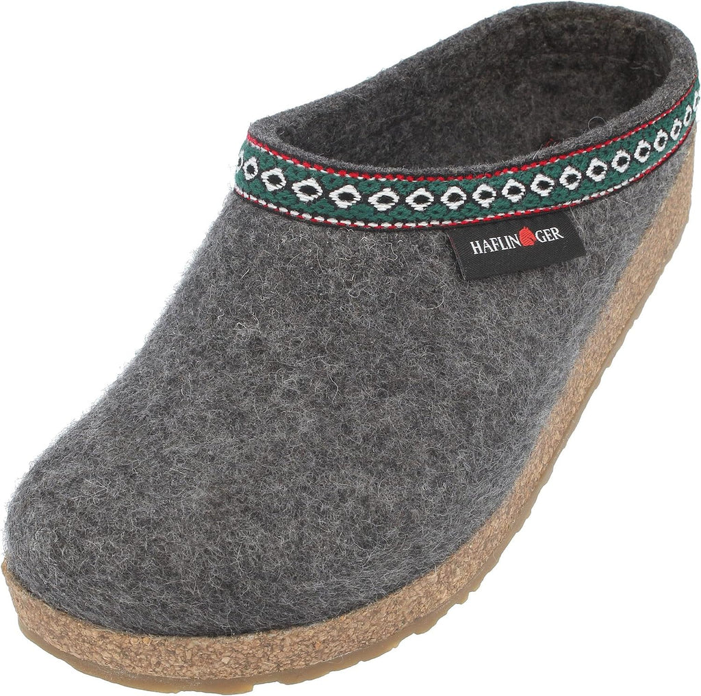 HAFLINGER GZ Clog - Grey, 43 12 Women/10 Men