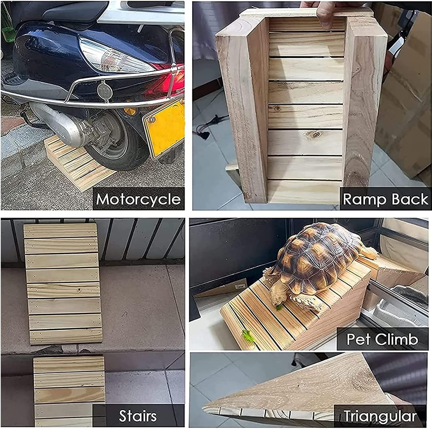 Portable Doorway Ramp 3/4/5/6/7 Inch Rise Portable Doorways Threshold Ramps, Wooden Anti-Slip Curb Ramp for Wheelchair/Stairs, for Wheelchair/Stairs for Elderly(30.8x30x12cm)