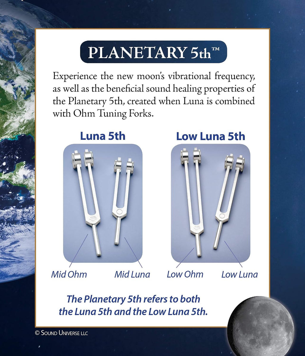 Ohm Therapeutics Luna™ Octave Set for Bodywork Practitioners and Sound Therapy (210.42 hz & 105.21 hz)