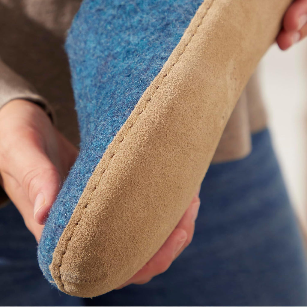 Glerups 100% quality wool mix Shoe Slipper with leather sole - Unisex