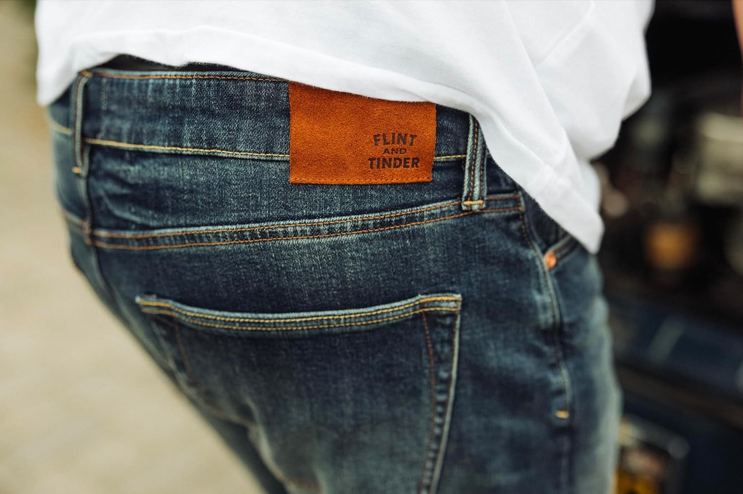 Huckberry Stretch Selvedge Denim Jeans for Men - 11.7 oz Mens Jeans with 1% Stretch, Copper Rivets- Year-Round Men Jeans