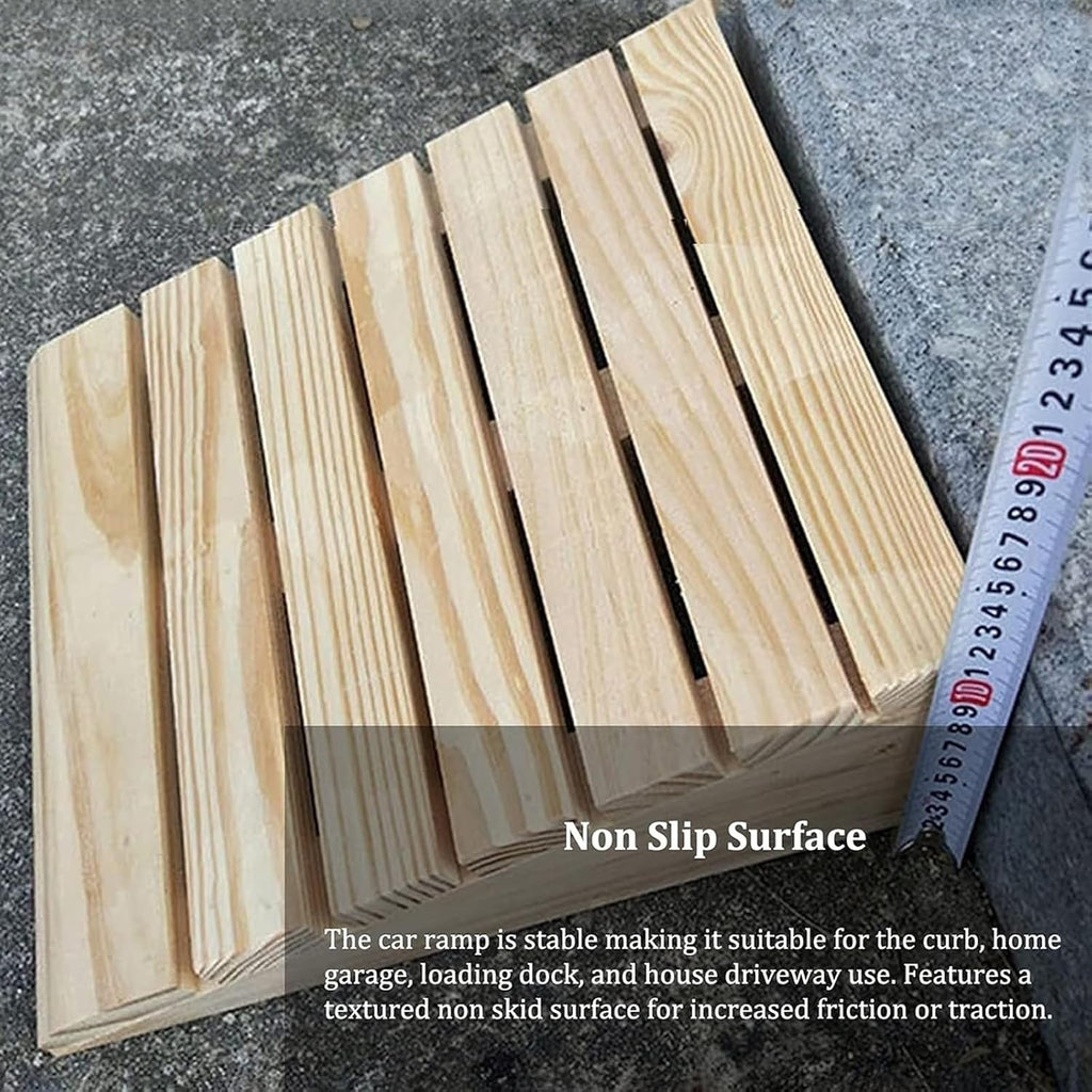 Ramps Threshold Ramp, Portable Doorways Threshold Ramps, Front Door/Yard Sill Step Ramp with Anti-Skid, 8/10/12/15/18cm Rise, 600lbs Sidewalk Curb Ramp,Wooden