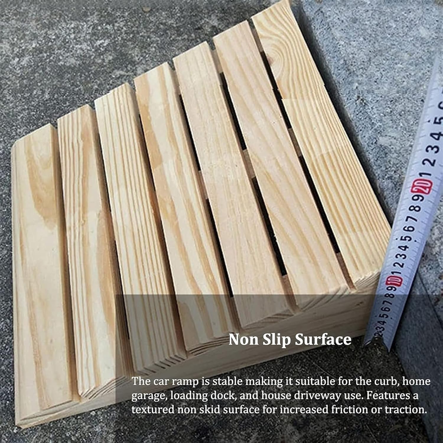 Ramps Threshold Ramp, Portable Doorways Threshold Ramps, Front Door/Yard Sill Step Ramp with Anti-Skid, 8/10/12/15/18cm Rise, 600lbs Sidewalk Curb Ramp,Wooden
