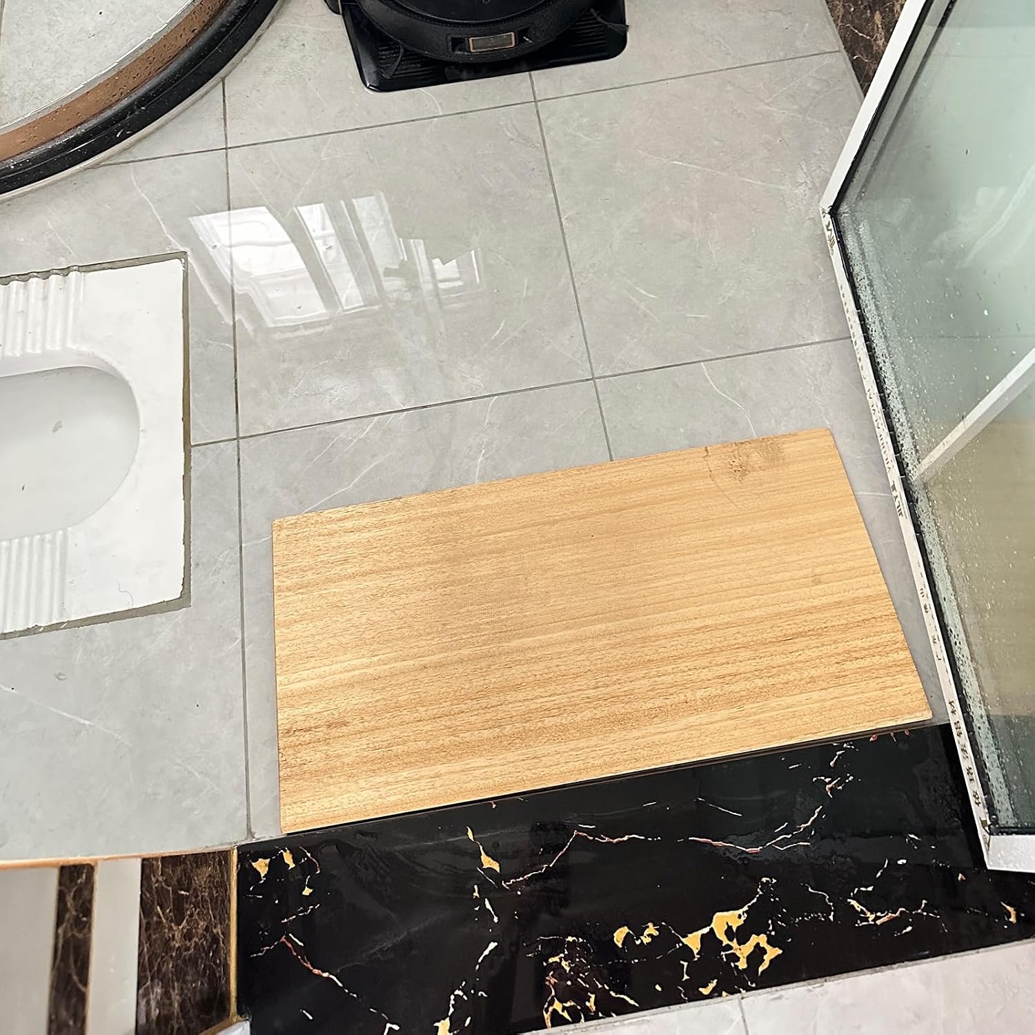 Ramp for Wheelchair for Home Steps Indoor Wooden Threshold Ramp for Front Door Portable Entry Steps Slope Ramp for Doorways Yard for Floor-Sweeping Robot (Size : 60x18x3.5cm)
