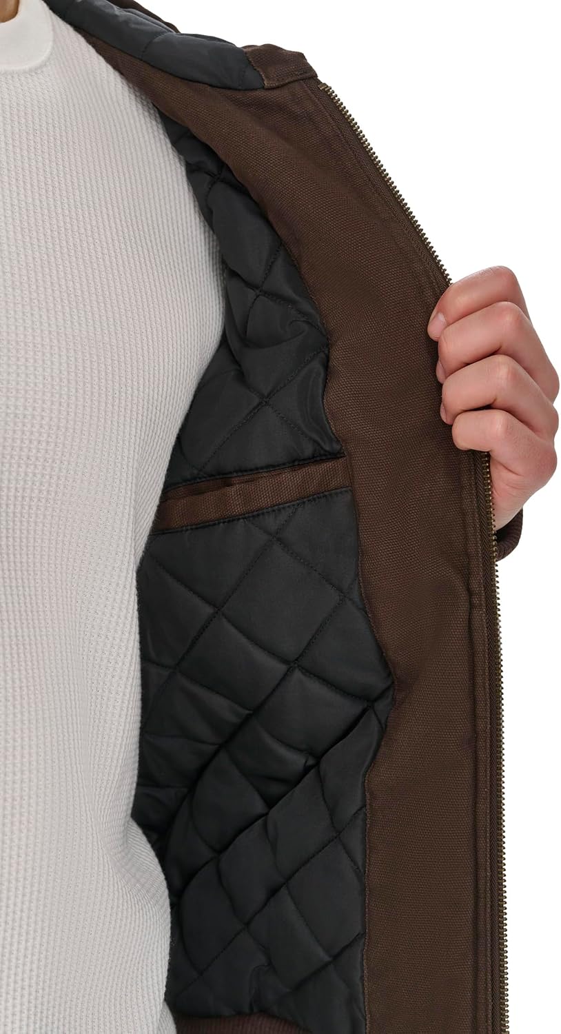 Levi's Men's Workwear Cotton Canvas Hooded Bomber Jacket