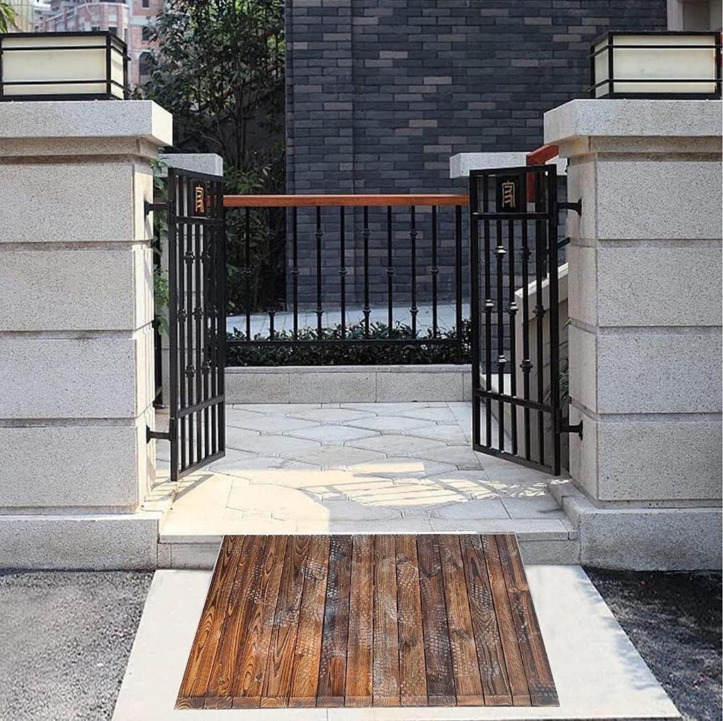 Handicap Ramps Wheelchair Ramp Solid Wood Threshold Ramp Entrance Transition Scooter Ramp for Doorway Home Roadside Slope Non-Slip Kerb Ramps Sturdy