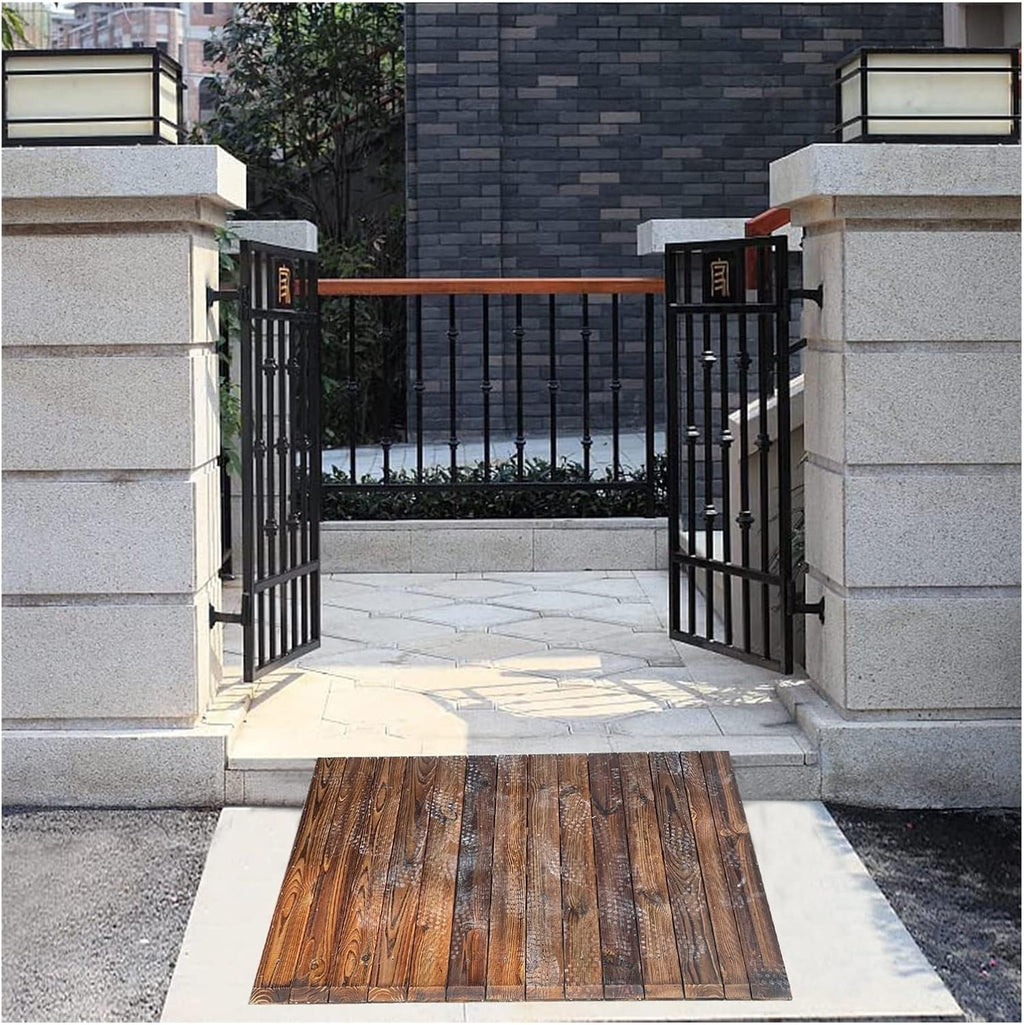 Wooden Doorway Threshold Ramps, 4/7/8/10 Inch High Anti-Slip Wheelchair Ramps, Home Entry Ramps for Elderly (Size: 90x70x20cm/35.4x27.6x7.9inch)
