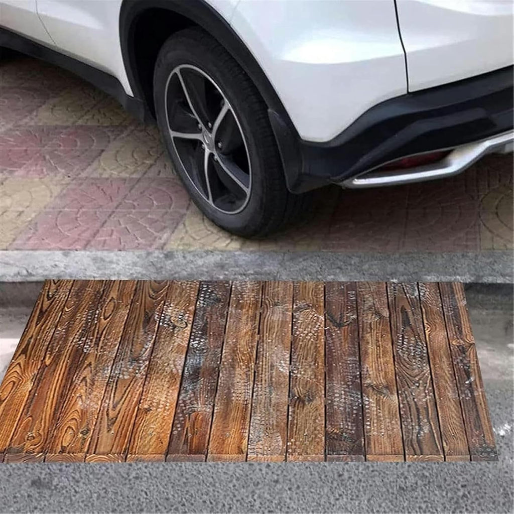 Threshold Ramp, Wooden Threshold Ramp for Doorways, 4inch 7inch 8inch 10inch Rise Portable Non Slip Curb Ramps Entrance Ramps for Wheelchairs/Steps/Driveway