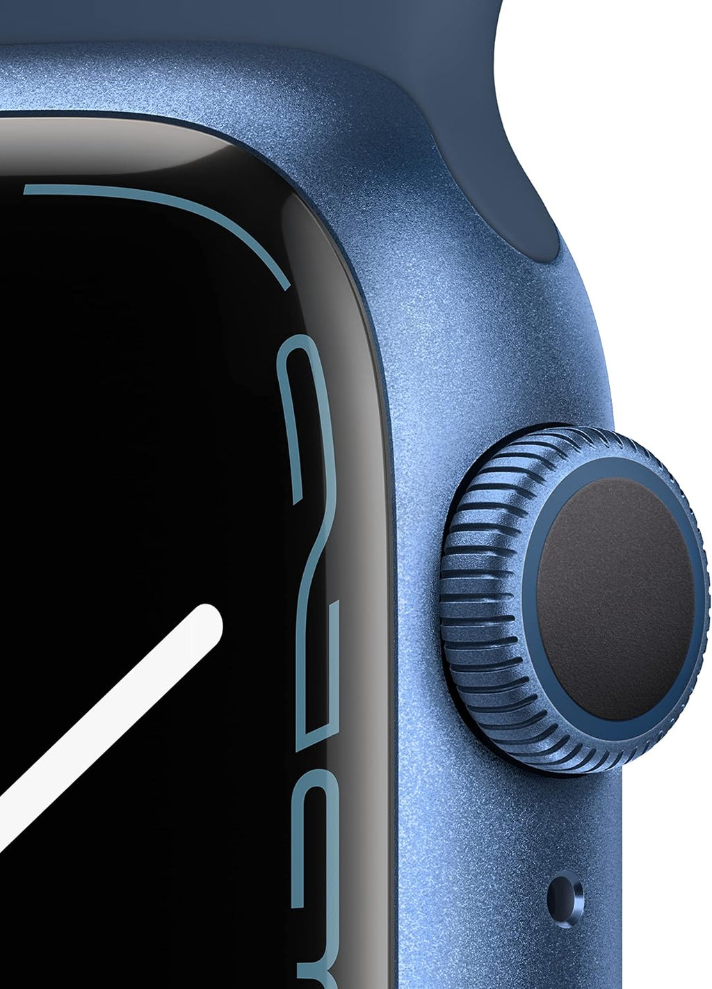 Apple Watch Series 7 [GPS 41mm] Smart Watch w/Blue Aluminum Case with Abyss Blue Sport Band. Fitness Tracker, Blood Oxygen & ECG Apps, Always-On Retina Display, Water Resistant