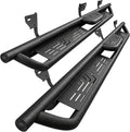 PZ 6' Rustproof Running Boards Side Steps Compatible with Dodge Ram 1500 Quad Cab/Extended Cab 2009-2018, 550 lbs Black Heavy Duty Carbon Steel Step Rails Nerf Bars