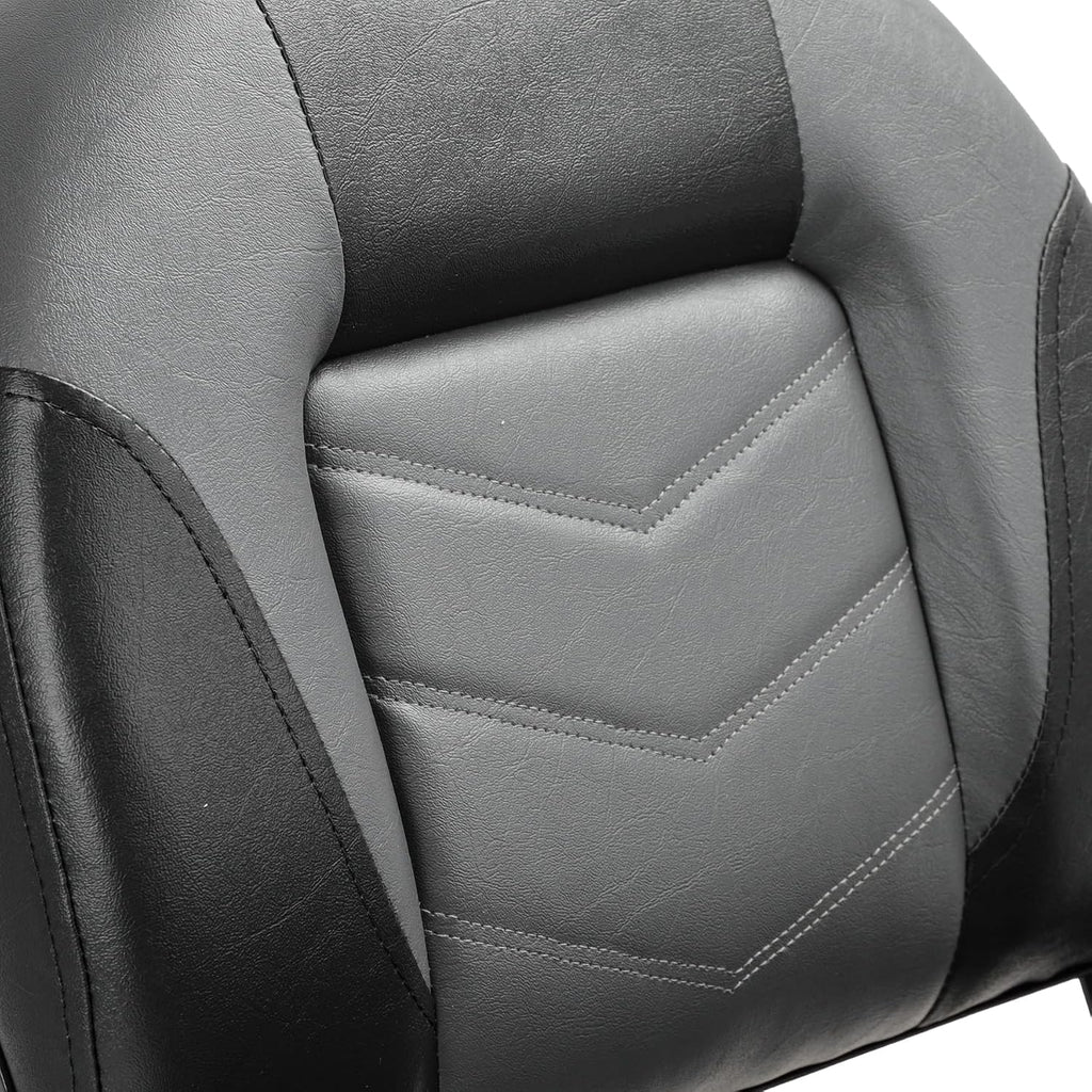 NORTHCAPTAIN S1 Deluxe A Pair of Marine High Back/Low Back Folding Fishing Boat Seat for Fishing, Bass/Jon/Pontoon Boat Chairs, 4 Mounting Screws Included
