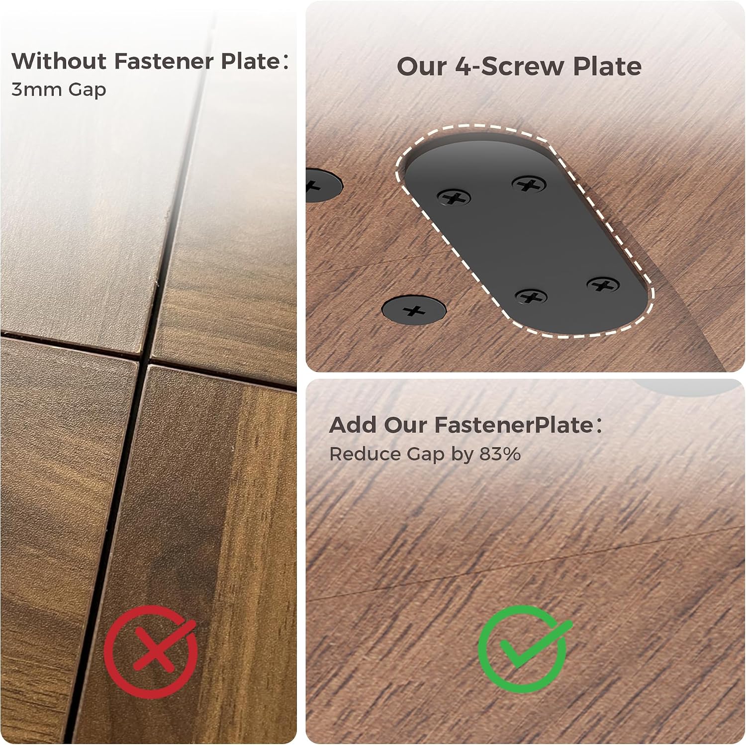 IRONCK 47 Inch Round Dining Table for 4-6 People with Built-in Storage Cabinet, Mid-Century Modern Kitchen Table for Dining Room, Kitchen, Living Room (Walnut)