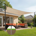 EMART 2 Pack 12ft Heavy Duty Shade Sail Poles with Spiral Anchor & D-Clamps, for Sun Shade Outdoor, String Lights, Patio, Backyard, Garden, Grassland and Terrace