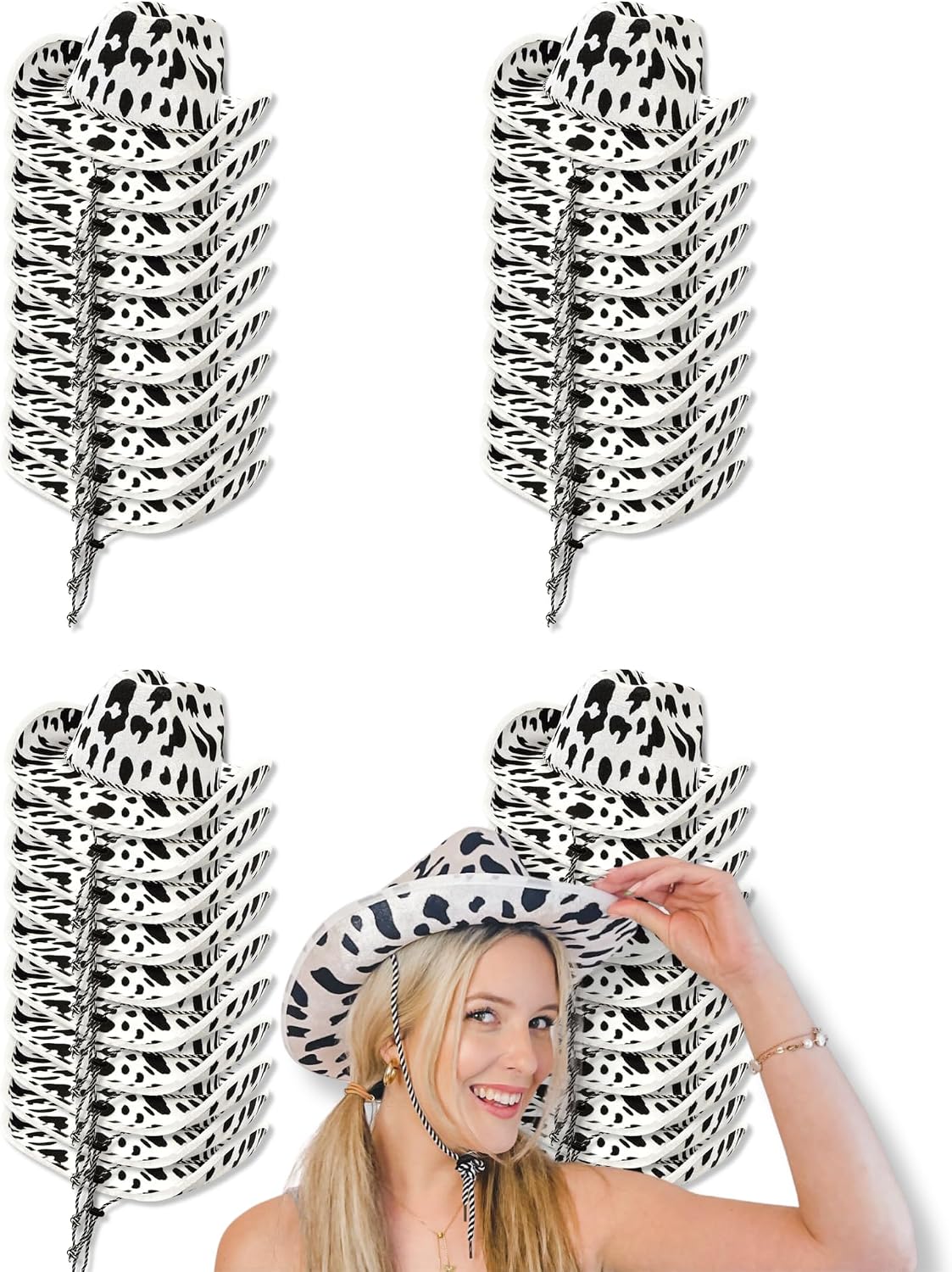 Cowboy Hats | Cowgirl Cosplay Novelty Bulk Costumes | Bridal Shower Engagement Girls Trip Bridesmaid Gift Goodie Bag Favor