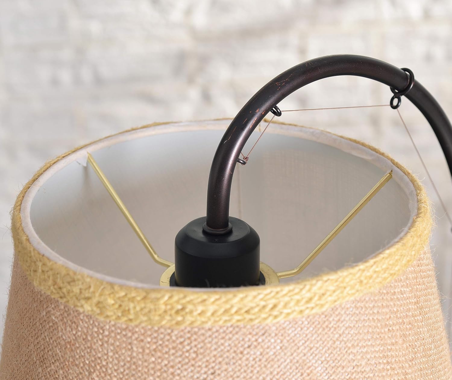 Kenroy Home 32193ORB Fly Rod Table Lamp with Oil Rubbed Bronze w/Wood Accent Finish, Rustic Style, 27.5' Height, 12' Width, 14.5' Depth