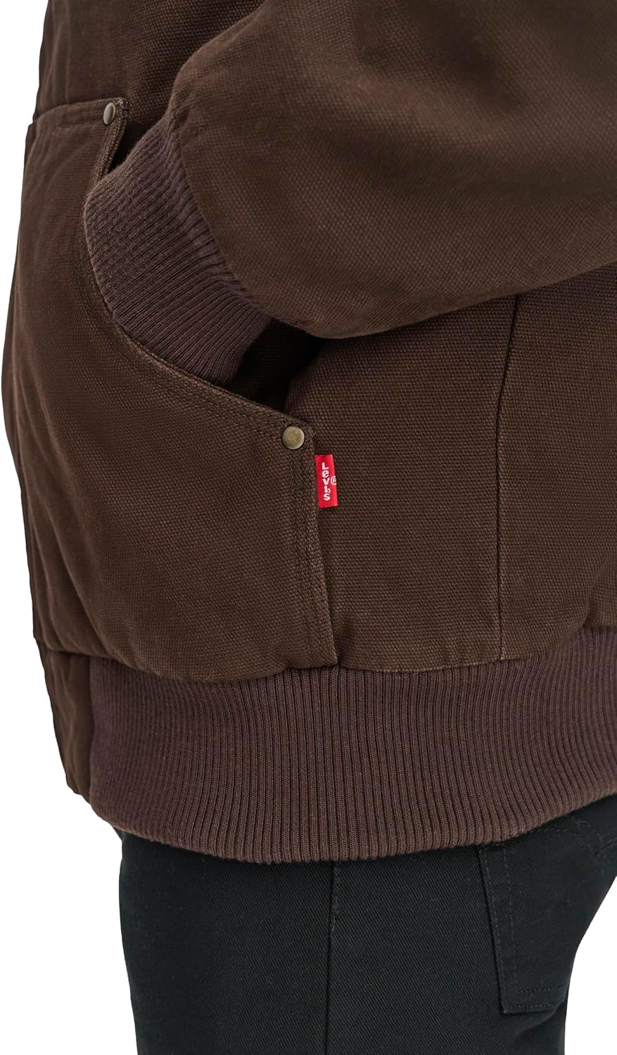 Levi's Men's Workwear Cotton Canvas Hooded Bomber Jacket
