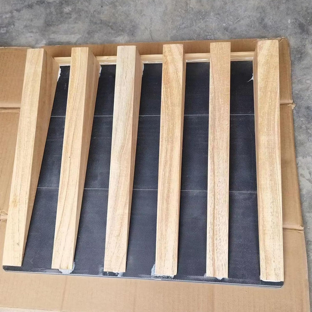 Wooden Wheelchair Ramp Rise Threshold Ramps for Doorways Portable Transition Ramps for Garage Patio Porch Shed(48 * 40 * 8cm/19 * 16 * 3.1in)
