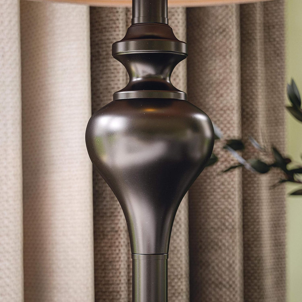 Kenroy Home Charlotte 3-Pack - 2 Table Lamps, 1 Floor Lamp with Oil Rubbed Bronze Finish, Classic Style, 30.5' Height, 13' Width, 13' Depth