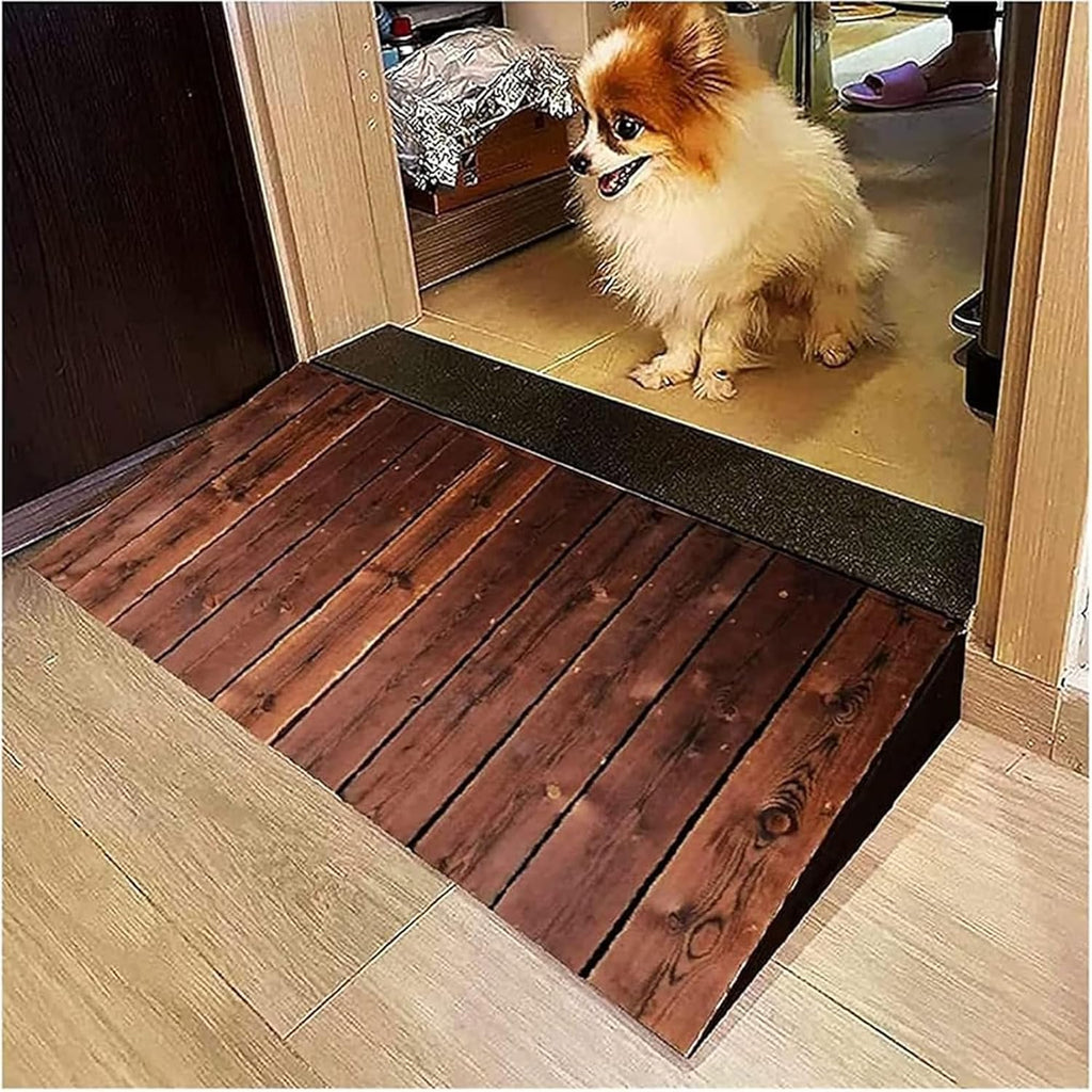 Lightweight Curb Ramp, Wooden Threshold Ramp, Car Ramp, Wheelchair Ramp, Entry Ramp, Handicap Ramp, Driveway Ramp, Portable Ramp - for Stairs, Steps, Doorways, Shops