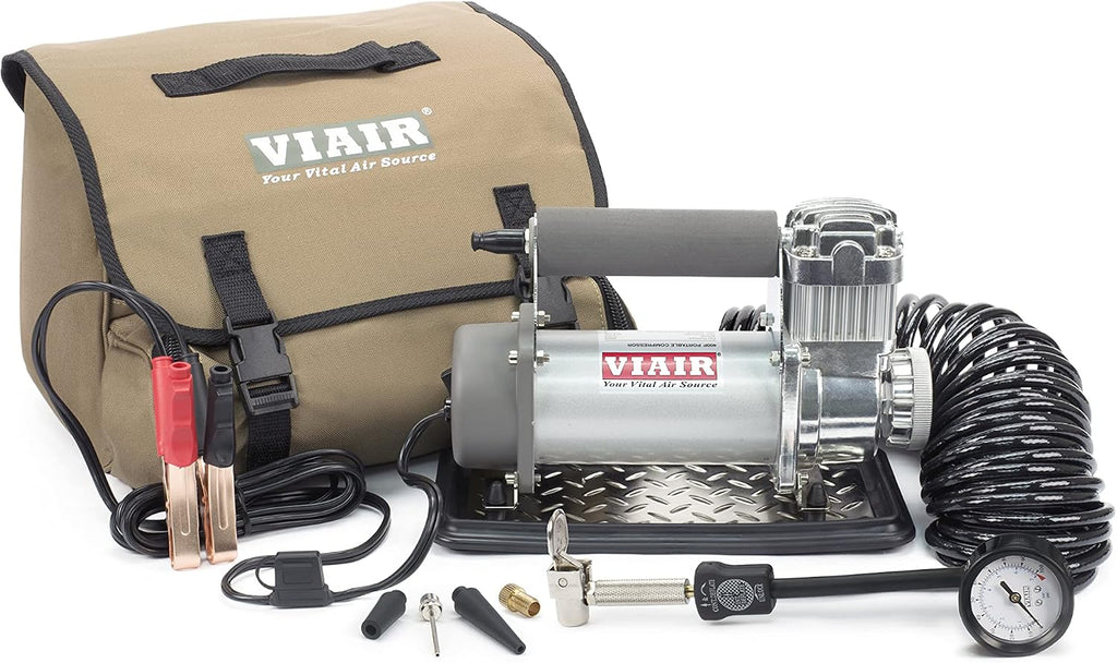 VIAIR 400P - 40050 Tire Inflator Portable Offroad Air Compressor for Truck & SUV, 24V On/Off Road Tire Pump Air Compressor Portable Heavy Duty 150 PSI