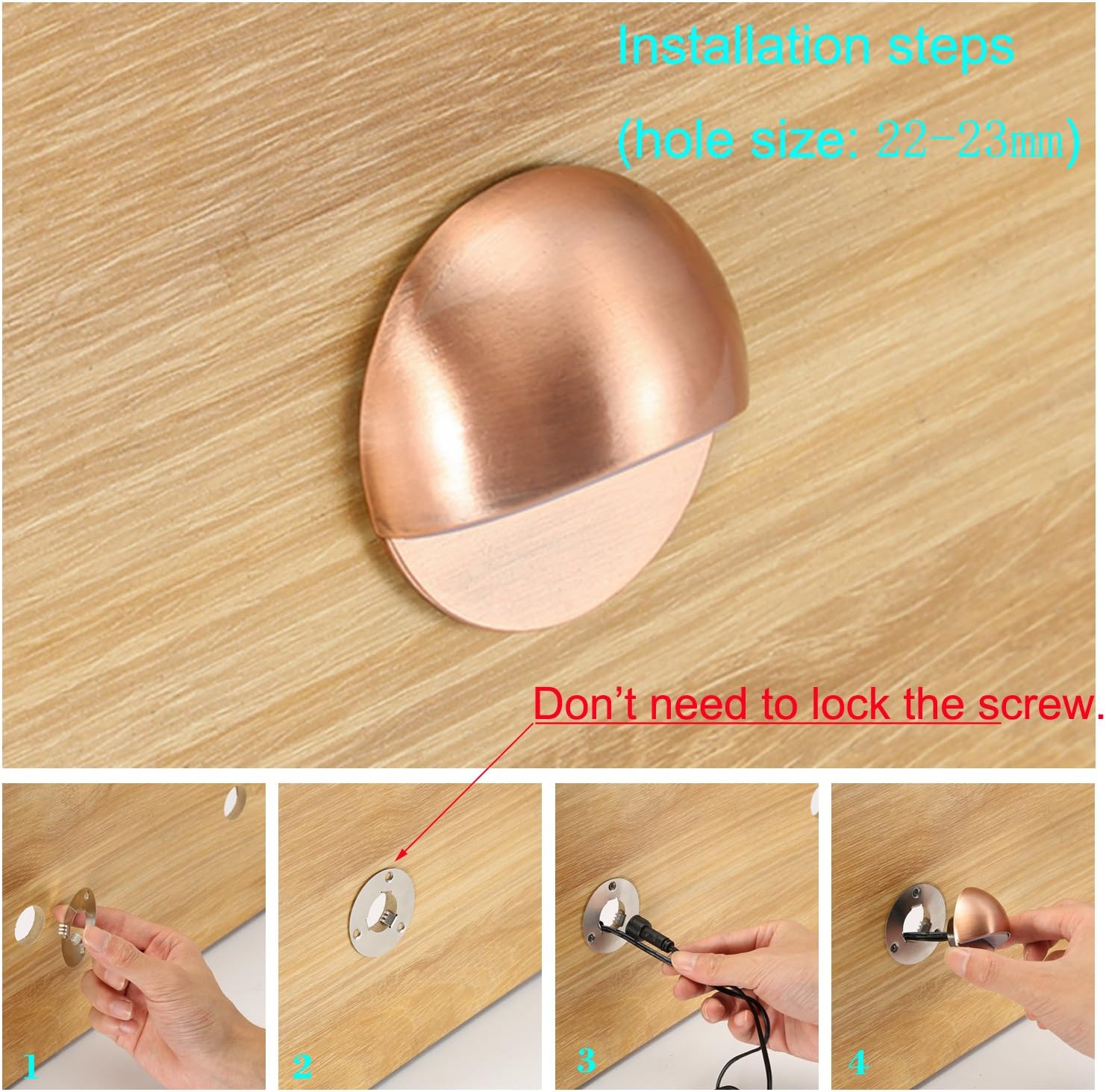 FVTLED LED Deck Lights Kit, Pack of 20 Low Voltage Step Stair Lights Φ1.97 Outdoor Garden Yard Recessed Landscape Pathway Warm White LED Deck Lighting, Bronze