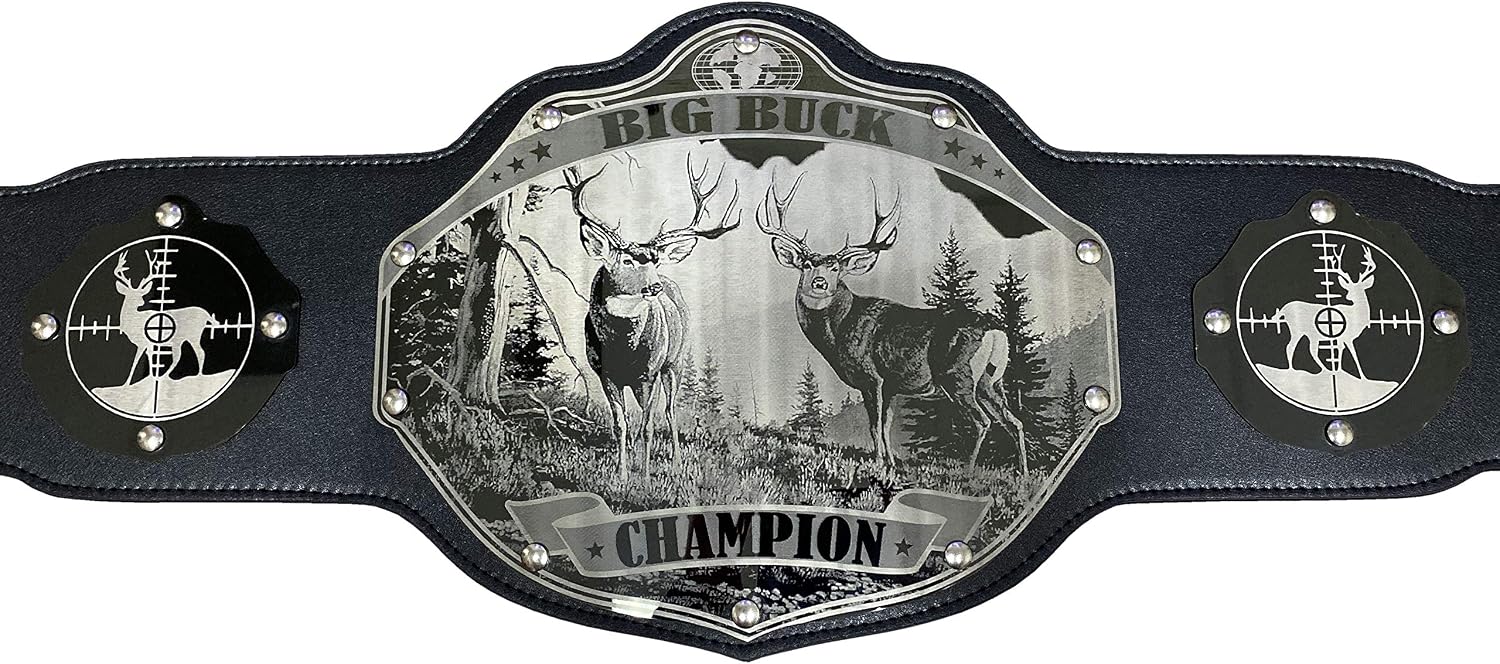 Undisputed Belts Hunting Championship Belt Trophy - Custom Text
