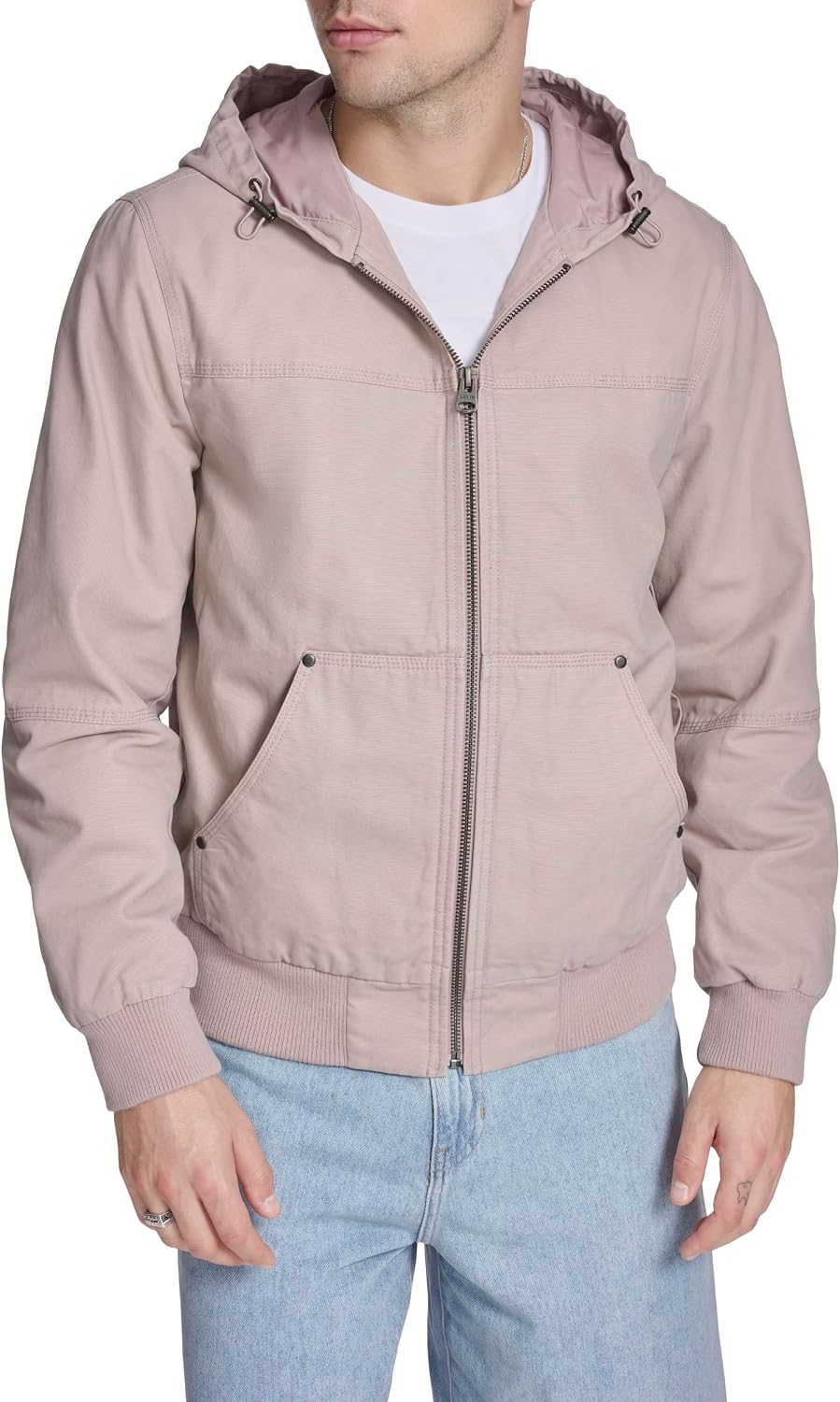 Levi's Men's Workwear Cotton Canvas Hooded Bomber Jacket