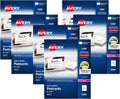 Avery Printable Postcards with Sure Feed Technology, 4' x 6', White, 6 Packs, 100 Cards per Pack, 200 Blank Postcards for Laser Printers Total (15389)