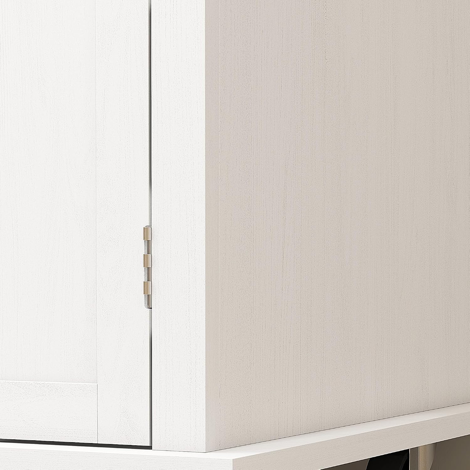 HOMCOM Kitchen Island Cart with Solid Wood Top, 44' Mobile Kitchen Island Table on Wheels with Storage Cabinets, 2 Drawers, Adjustable Shelves, Spice Rack & Towel Bar for Dining Room, Distressed White