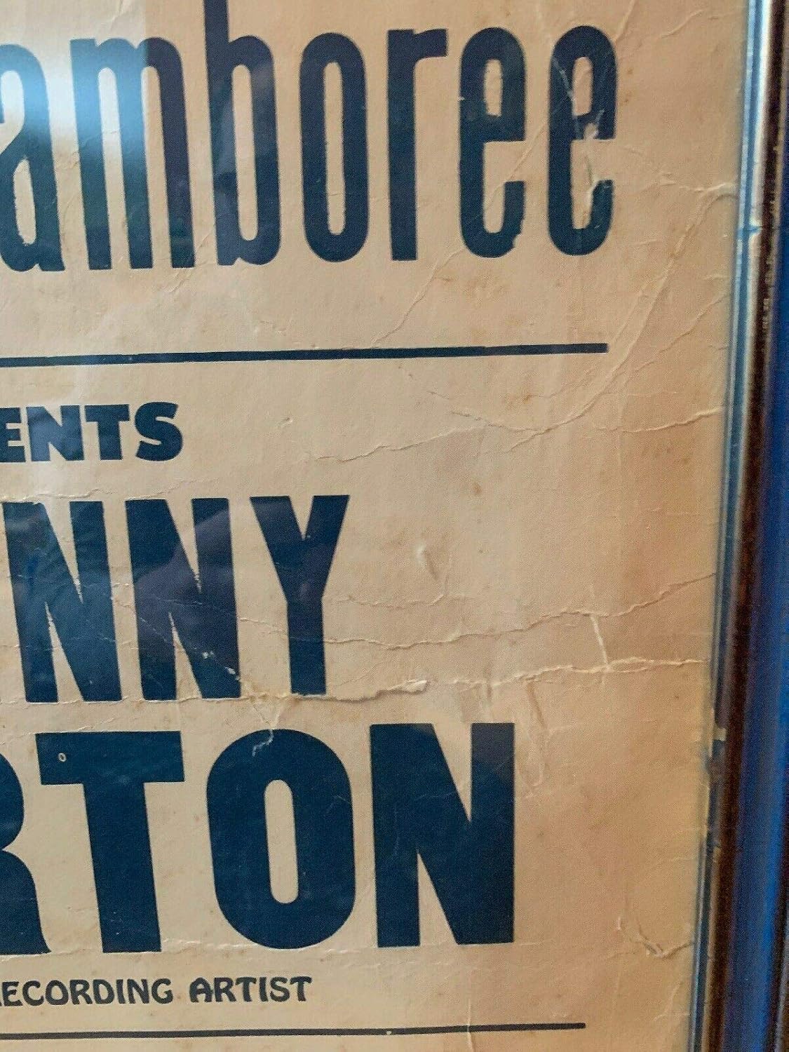 1953 Country Music Rockabilly Star Johnny Horton Concert Poster